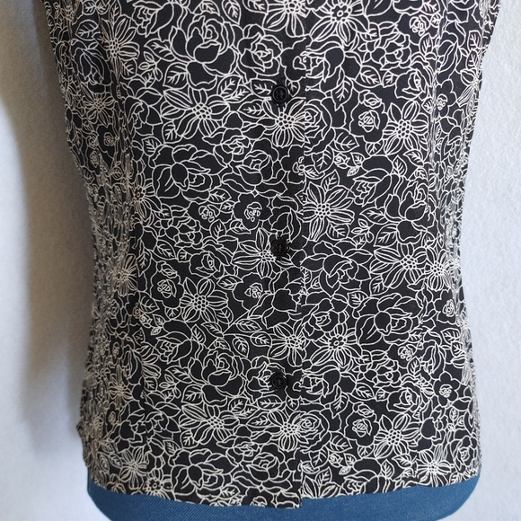 Geoffrey Beene Sport Floral Sleeveless Top - Picture 4 of 5